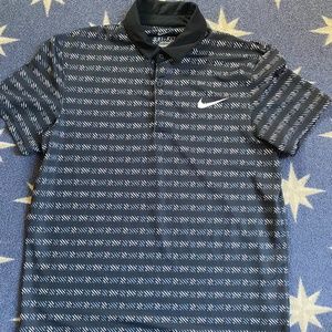 Black Nike Golf Polo Sz M